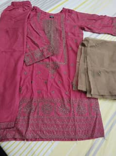 party wear lawn embroidered suit