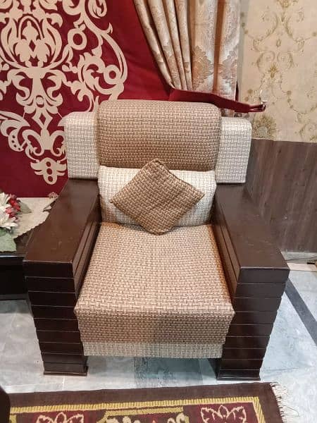5 seater sofa set with 3pc table set 4