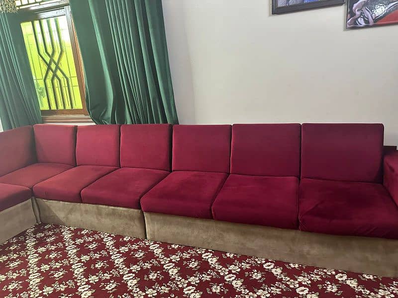 9 seater L shaped sofa set 2