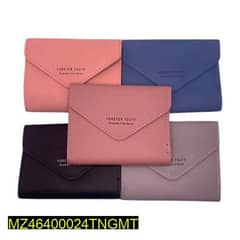 Envelope Shaped Mini Tri Fold Wallet Purse or Clutch for Girls