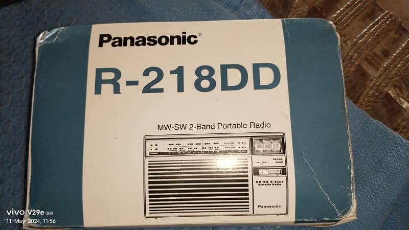 Panasonic Radio R218DD, Made in Indonesia, New Box Pack. 4