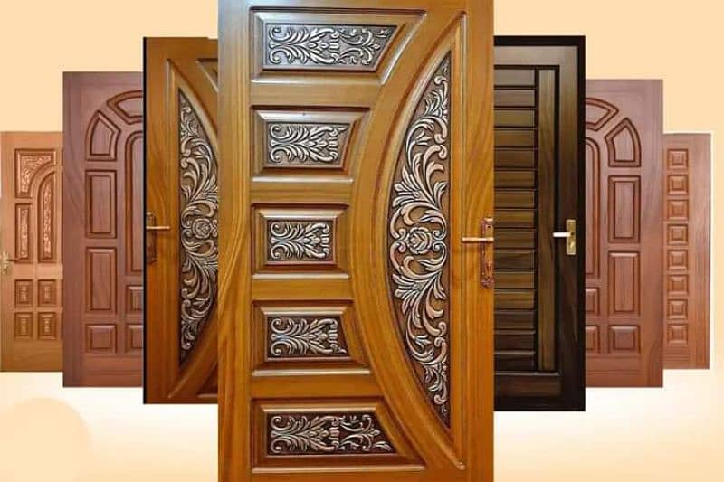 Fiber Door PVC door Wood doors WPC doors 1