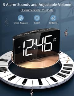 Alarm Clock, Digital Clock Large Display, LED Bedside Clock with A1477