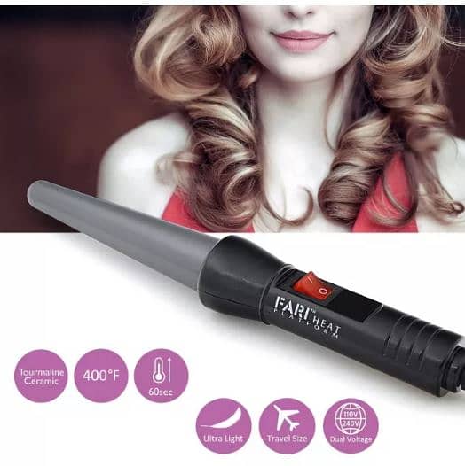 Hair Curling Iron and Mini Flat Iron 2 in 1 Kit A958 2