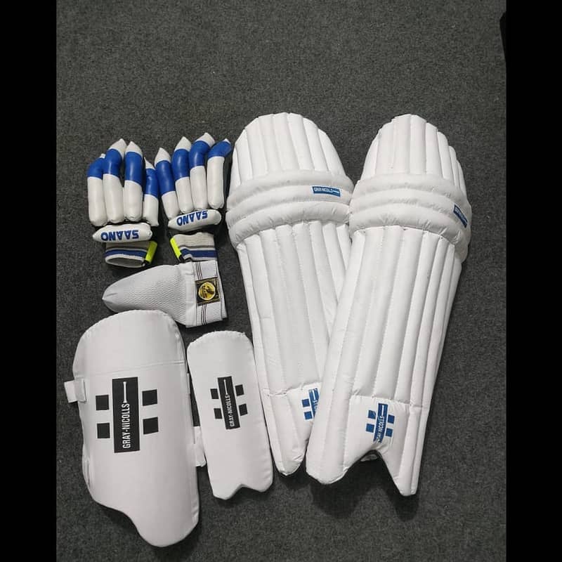 Cricket Accessori Pack Of 5 (Leg Pads+Thai+Arm+Guard Suporter+Gloves) 2