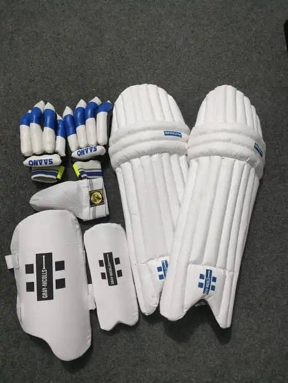 Cricket Accessori Pack Of 5 (Leg Pads+Thai+Arm+Guard Suporter+Gloves) 3