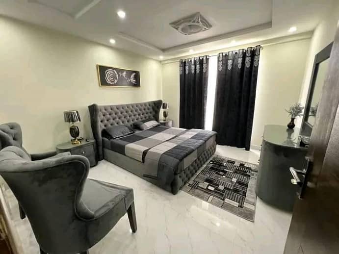 1 BED LAVISH FURNISHED APARTMENT FOR SALE IN BAHRIA TOWN LAHORE 0