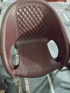 plastic chairs in new condition