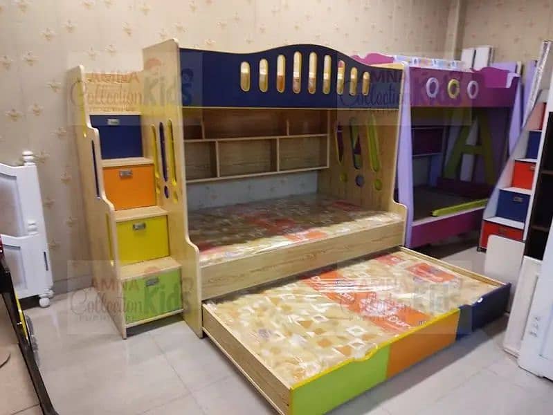 Bunk bed | Kid wooden bunker bed | Baby bed | Double bed | Triple Bed 0