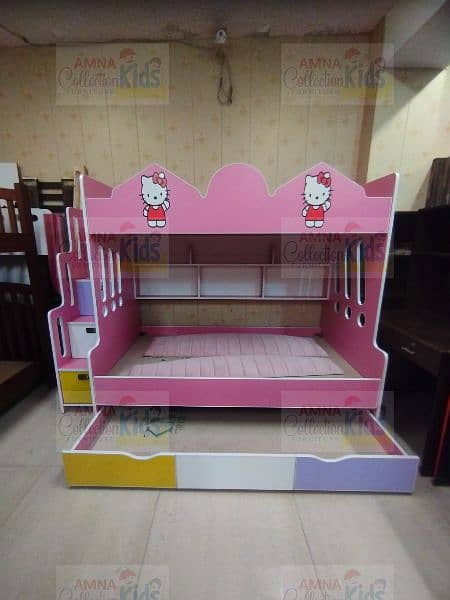 Bunk bed | Kid wooden bunker bed | Baby bed | Double bed | Triple Bed 6