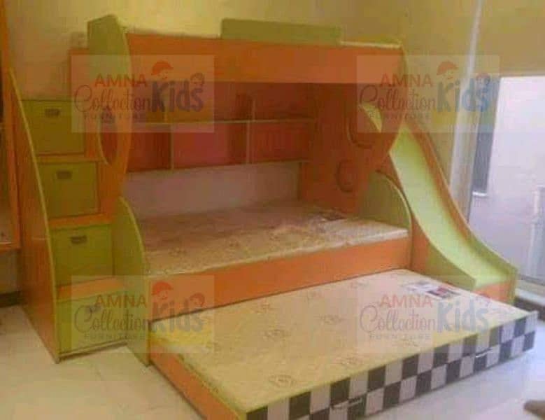 Bunk bed | Kid wooden bunker bed | Baby bed | Double bed | Triple Bed 19