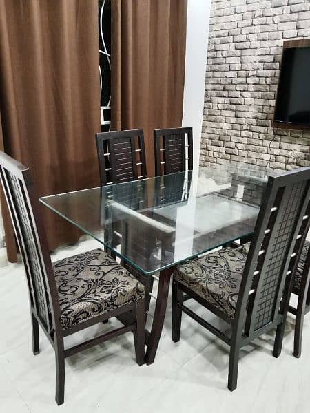 heavy wooden dining table 1