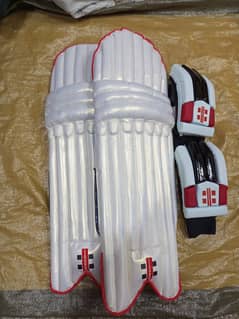 Cricket batting pads with batting gloves pack of 2