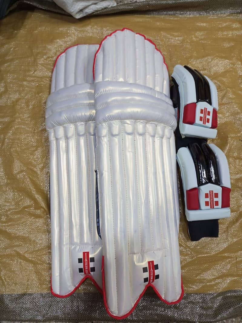 Cricket batting pads with batting gloves pack of 2 0