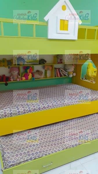 Bunk bed | Kid wooden bunker bed | Baby bed | Double bed | Triple bed 16