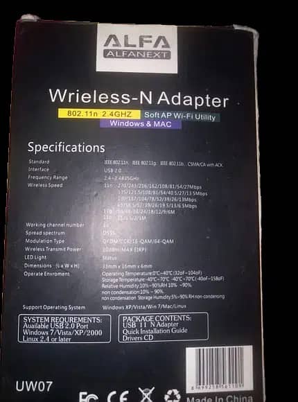 Alfa wifi adapter for pc 1