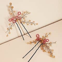 Floral Beaded Hair pins