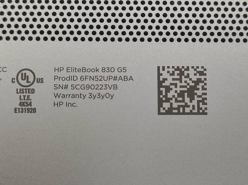 HP EliteBook 830 G5* (Intel core i5 8th Generation) 7