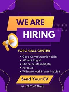 Agents Required For call centre .