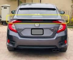 Honda civic 2017 2020 RS  spoiler available