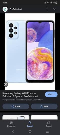 Samsung a23 complete box 0