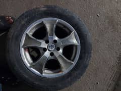 Set of 4
15 inches alloy rims  and tyres 0