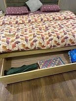 Bed set with dressing table and side tables ( ALMOST NEW ) 4