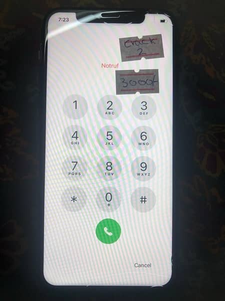 iphone x/xs Gx Crack screen panel 1