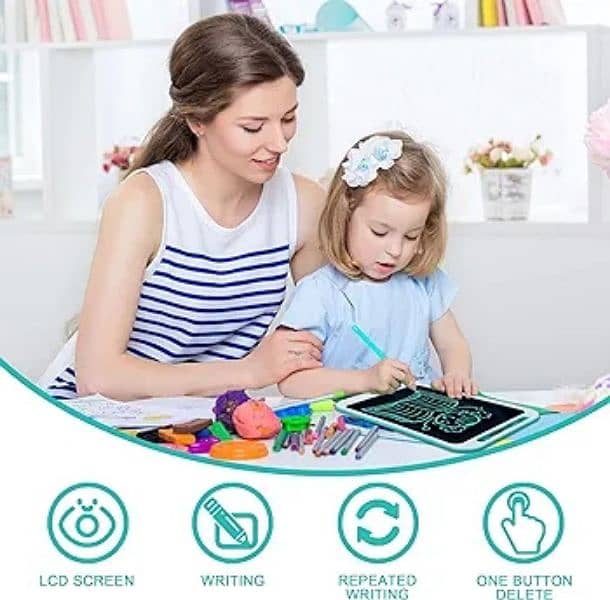 Richgv 10 inches LCD Writing Tablet for Kids, Doodle Board 2