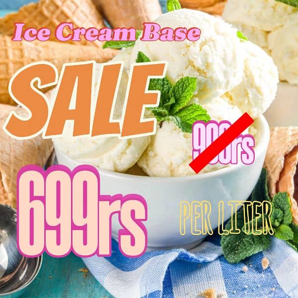 ice cream base 699 per liter 0