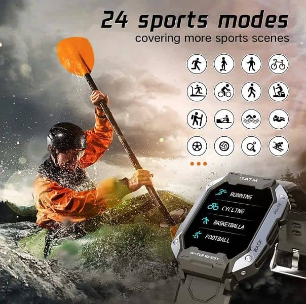 IP68 5ATM Waterproof Smartwatch 7