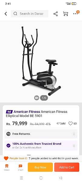 AMERICAN FITNESS ELLIPTICAL 0*3*3*3*7*1*1*9*5*3*1 CASH ON DELIVERY 4