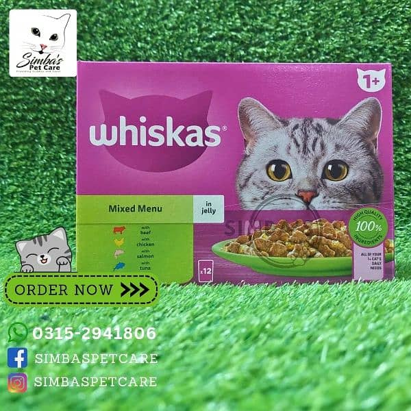 Whiskas wet food range 1
