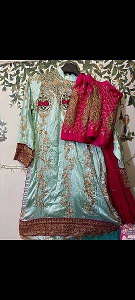 three pieces silk fancy embroidered suit 0
