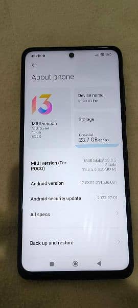 Poco x 3 pro max PTA approved for sale 5