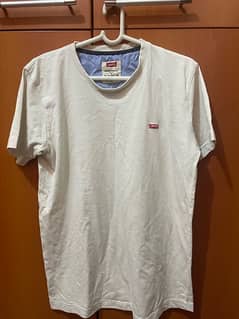 Half-Sleeve White T-Shirt for Men