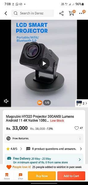 projector hy320 magcubic 1