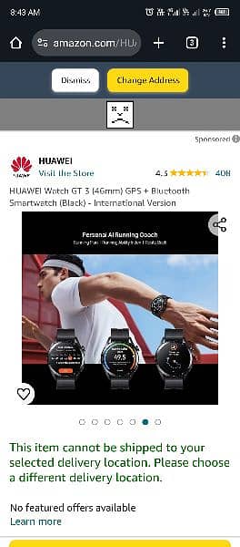Huawei GT 3 46mm with original charger 1