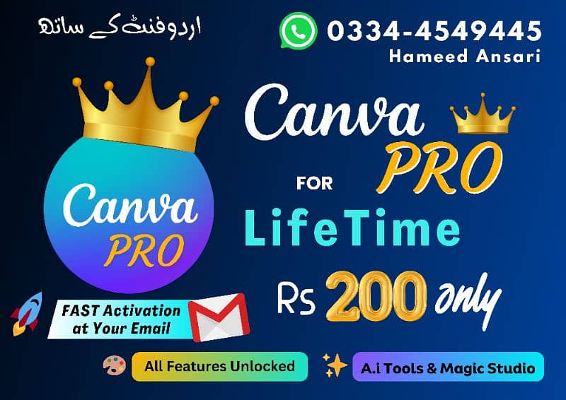 Canva Pro LifeTime / LifeTime Warranty CanvaPro 1