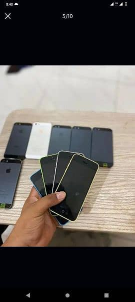iPhone 5 and 5c 16gb mix quantity available 5