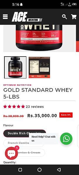 original WHEy protein powder available 1