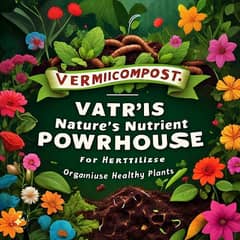Natural & Nutrient-Rich Vermicompost - Organic Fertilizer 1 kg 0