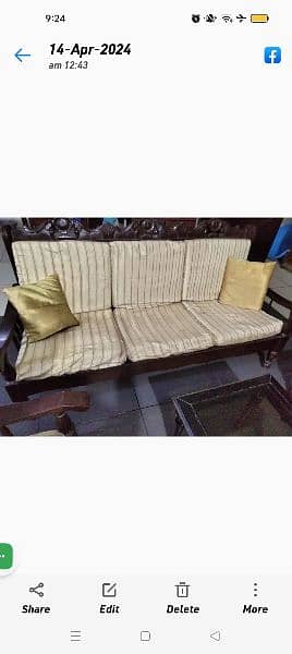 wooden sofa set for sale 1