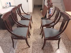 Dining chairs \ wooden chairs \ 6 dining chairs set for sale 0