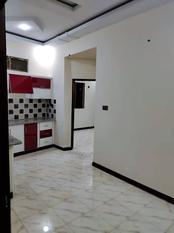 Brand New Portion For Sale in Nazimabad # 5 E, KDA LEASE AVAILABLE *3rd Floor Corner West Open Portion* Covered area 55 sq yard. 13