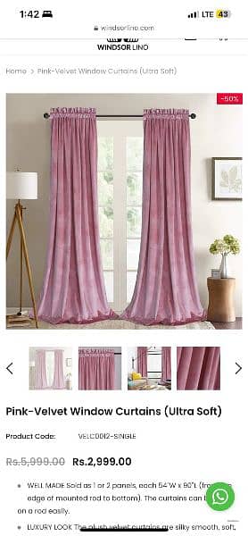 imported plan malai curtains. 1