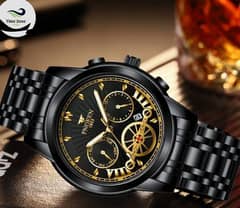 MENS analogue black watch
