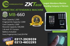 Attendance Machine ZKTeco MB-660 (1 Year Warranty)