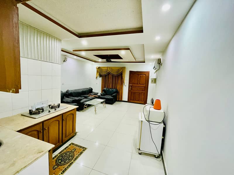 F-11 Markaz Luxury 1 Bedroom 1 Bathroom Tv Lounge Kitchen Car Parking Fully Furnished Apartment For Sale 6
