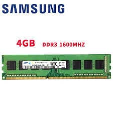 4 GB DDR3 1600 MHz PC Ram For All types Of Computers